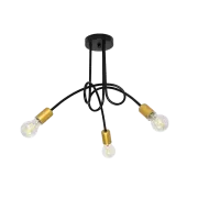 Candelabru, LED, Mya, Negru / Auriu, 3 X E27, 230V, Elmark, 955MYA3