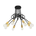 Candelabru, LED, Mya, Negru / Auriu, 8 X E27, 230V, Elmark, 955MYA8