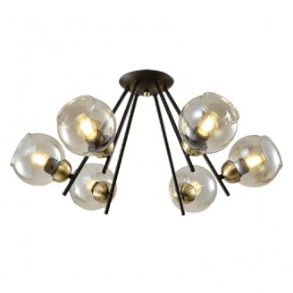 Candelabru, LED, Rick, Negru/Bronz, 6 X E27, 230V, Elmark, 955RICK6 Candelabru, LED, Rick, Negru/Bronz, 6 X E27, 230V, Elmark, 955RICK6