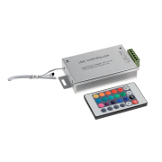 Controller, LED, 3X48W, 12-24V, DC, cu, inflarosu, LED, RGB, 6A, 24, butoane, IP20, Elmark, 99RGBCR3