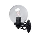 Lampa, de, Perete, Gradina, Lampadar, GLOBE, 250, 1XE27, IP55, NEGRU, Elmark, 96G250WL/BL