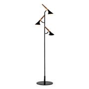 Lampadar, Duncan, Negru/Lemn, 1, X, LED, integrat, lumina, Calda, 3000, K, Inaltime, 1440, mm, 230V, abajur, din, Plastic, IP, 40, Elmark, 955DUNCAN3F