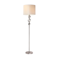 Lampadar, Maya, Crom, 1, X, E27, Inaltime, 1630, mm, 230V, abajur, din, Textil, IP, 20, Elmark, 955MAYA1F