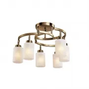 Lustra, LED, Adel, Auriu Antic, 6 X E27, 230V, Elmark, 955ADEL6/AB