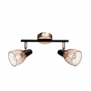 Lustra, LED, Ambix, Negru/Cupru, 2 X E14, 230V, Elmark, 955AMBIX2 Lustra, LED, Ambix, Negru/Cupru, 2 X E14, 230V, Elmark, 955AMBIX2