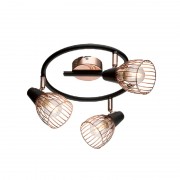 Lustra, LED, Ambix, Negru/Cupru, 3 X E14, 230V, Elmark, 955AMBIX3 Lustra, LED, Ambix, Negru/Cupru, 3 X E14, 230V, Elmark, 955AMBIX3