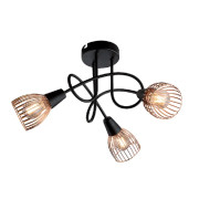 Lustra, LED, Ambix, Negru/Cupru, 3 X E14, 230V, Elmark, 955AMBIX3R Lustra, LED, Ambix, Negru/Cupru, 3 X E14, 230V, Elmark, 955AMBIX3R