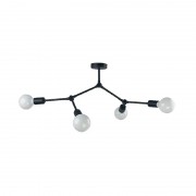 Lustra, LED, Arte, Negru, 4 X E27, 230V, Elmark, 955ARTE4/BL Lustra, LED, Arte, Negru, 4 X E27, 230V, Elmark, 955ARTE4/BL