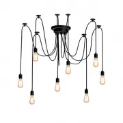 Lustra, LED, Bloom, Negru, 8 X E27, 230V, Elmark, 955BLOOM8