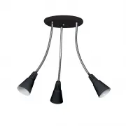 Lustra, LED, Brad, Negru, 3 X E14, 230V, Elmark, 955BRAD3/BK