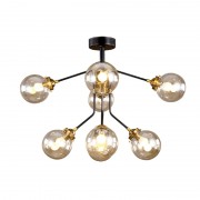 Lustra, LED, Bubbles, Negru, 8 X E14, 230V, Elmark, 955BUBBLES8 Lustra, LED, Bubbles, Negru, 8 X E14, 230V, Elmark, 955BUBBLES8