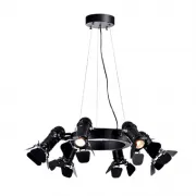 Lustra, LED, Cinema, Negru, 6 X E27, 230V, Elmark, 955CINEMA6 Lustra, LED, Cinema, Negru, 6 X E27, 230V, Elmark, 955CINEMA6