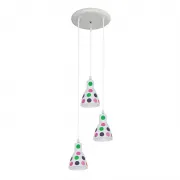Lustra, LED, Dots, Multiculoare, 3 X E27, 230V, Elmark, 955DOTS3P