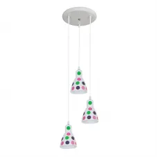 Lustra, LED, Dots, Multiculoare, 3 X E27, 230V, Elmark, 955DOTS3P