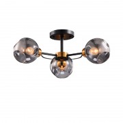 Lustra, LED, Ellaria, Negru/Auriu antic, 3 X E27, 230V, Elmark, 955ELLARIA3 Lustra, LED, Ellaria, Negru/Auriu antic, 3 X E27, 230V, Elmark, 955ELLARIA3