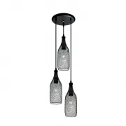 Lustra, LED, Ken, Negru, 3 X E27, 230V, Elmark, 955KEN3 Lustra, LED, Ken, Negru, 3 X E27, 230V, Elmark, 955KEN3