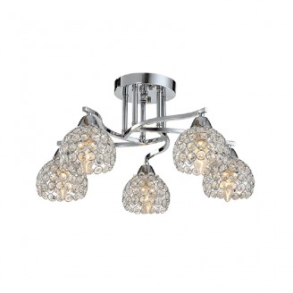 Lustra, LED, Liza, Crom, 5 X E14, 230V, Elmark, 955LIZA5/CH - imaginea produsului 955LIZA5/CH din categoria Lustre si Candelabre LED