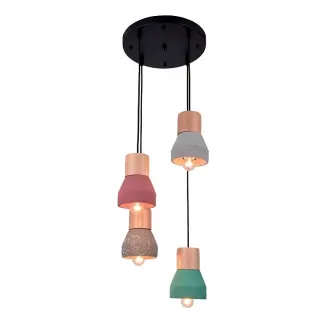 Lustra, LED, Majestic, Multiculoare, 4 X E27, 230V, Elmark, 955MAJESTIC4