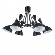 Lustra, LED, Morgan, Negru, 6 X E14, 230V, Elmark, 955MORGAN6/BL Lustra, LED, Morgan, Negru, 6 X E14, 230V, Elmark, 955MORGAN6/BL