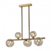 Lustra, LED, Olena, Auriu, 5 X G9, 230V, Elmark, 955OLENA5H/GD Lustra, LED, Olena, Auriu, 5 X G9, 230V, Elmark, 955OLENA5H/GD
