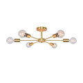 Lustra, LED, Roxi, Auriu, 6 X E27, 230V, Elmark, 955ROXIE6/GD Lustra, LED, Roxi, Auriu, 6 X E27, 230V, Elmark, 955ROXIE6/GD