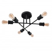 Lustra, LED, Sally, Negru, 6 X E27, 230V, Elmark, 955SALLY6/BL Lustra, LED, Sally, Negru, 6 X E27, 230V, Elmark, 955SALLY6/BL