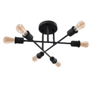 Lustra, LED, Sally, Negru, 6 X E27, 230V, Elmark, 955SALLY6/BL