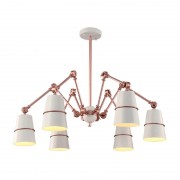 Lustra, LED, Spider, Cupru, 6 X E27, 230V, Elmark, 955SPIDER6/WH Lustra, LED, Spider, Cupru, 6 X E27, 230V, Elmark, 955SPIDER6/WH