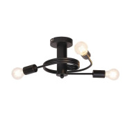 Lustra, LED, Twist, Negru, 3 X E27, 230V, Elmark, 955TWIST3/BL