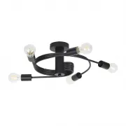 Lustra, LED, Twist, Negru, 5 X E27, 230V, Elmark, 955TWIST5/BL Lustra, LED, Twist, Negru, 5 X E27, 230V, Elmark, 955TWIST5/BL