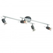 Lustra, LED, Vrana, Argintiu/Negru, 4 X GU10, 230V, Elmark, 9520023 Lustra, LED, Vrana, Argintiu/Negru, 4 X GU10, 230V, Elmark, 9520023