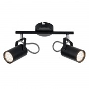 Lustra, LED, Izzy, Negru, 2 X GU10, 230V, Elmark, 955IZZY2/BL