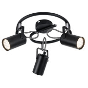 Lustra, LED, Izzy, Negru, 3 X GU10, 230V, Elmark, 955IZZY3/BL Lustra, LED, Izzy, Negru, 3 X GU10, 230V, Elmark, 955IZZY3/BL