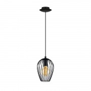 Pendul, Model Adria, Negru, 1 X E27, 230V, IP20, Abajur, Metal, Elmark, 955ADRIA1/BL