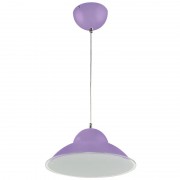 Pendul, Model Alya, Mov, 15W, 1200 lm, Lumina Neutra, 4000K, 230V, Abajur, Aluminiu / Sticla, IP20, Horoz, 0PDN-020-005-0015-050