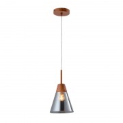 Pendul, Model Bradley, Gri, 1 X E27, 230V, IP20, Abajur, Sticla, Elmark, 955BRADLEY1
