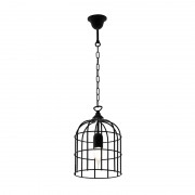 Pendul, Model Cage, Negru, 1 X E27, 230V, IP20, Abajur, Metal, Elmark, 955CAGE1/BL Pendul, Model Cage, Negru, 1 X E27, 230V, IP20, Abajur, Metal, Elmark, 955CAGE1/BL