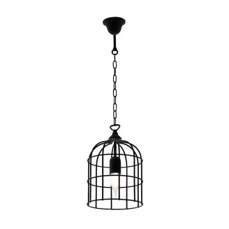 Pendul, Model Cage, Negru, 1 X E27, 230V, IP20, Abajur, Metal, Elmark, 955CAGE1/BL Pendul, Model Cage, Negru, 1 X E27, 230V, IP20, Abajur, Metal, Elmark, 955CAGE1/BL