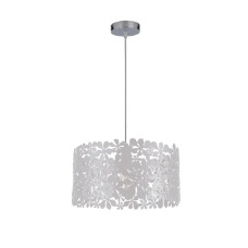 Pendul, Model Chester, Alb, 1 X E27, 230V, IP20, Abajur, Metal, Elmark, 955CHESTER1/WH Pendul, Model Chester, Alb, 1 X E27, 230V, IP20, Abajur, Metal, Elmark, 955CHESTER1/WH