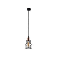 Pendul, Model Clive, Negru, 1 X E27, 230V, IP20, Abajur, Metal, Elmark, 955CLIVE1/BL