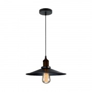 Pendul, Model Damon, Negru, 1 X E27, 230V, IP20, Abajur, Metal, Elmark, 955DAMON1P/BL Pendul, Model Damon, Negru, 1 X E27, 230V, IP20, Abajur, Metal, Elmark, 955DAMON1P/BL