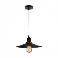 Pendul, Model Damon, Negru, 1 X E27, 230V, IP20, Abajur, Metal, Elmark, 955DAMON1P/BL