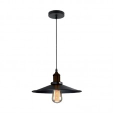 Pendul, Model Damon, Negru, 1 X E27, 230V, IP20, Abajur, Metal, Elmark, 955DAMON1P/BL Pendul, Model Damon, Negru, 1 X E27, 230V, IP20, Abajur, Metal, Elmark, 955DAMON1P/BL