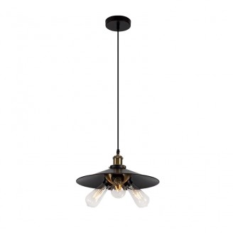 Pendul, Model Damon, Negru, 1 X E27, 230V, IP20, Abajur, Metal, Elmark, 955DAMON3P Pendul, Model Damon, Negru, 1 X E27, 230V, IP20, Abajur, Metal, Elmark, 955DAMON3P