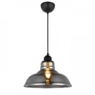 Pendul, Model Dream, Negru, 1 X E27, 230V, IP20, Abajur, Sticla, Horoz, 0PDN-021-020-0001-010