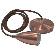 Pendul, Model Edison, Cupru, 1 X E27, 230V, IP20, Abajur, Metal, Horoz, 0PDN-021-002-0001-011