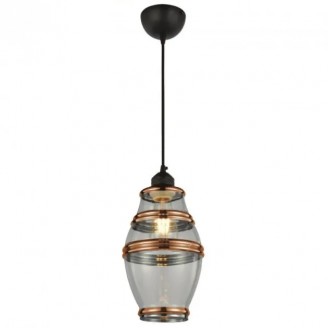 Pendul, Model Element-2, Negru, 1 X E27, 230V, IP20, Abajur, Sticla, Horoz, 0PDN-021-015-0002-030 - imaginea produsului 0PDN-021-015-0002-030 din categoria Pendule