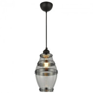 Pendul, Model Element-2, Negru, 1 X E27, 230V, IP20, Abajur, Sticla, Horoz, 0PDN-021-015-0002-040