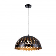 Pendul, Model Galaxy, Negru/Auriu, 1 X E27, 230V, IP20, Abajur, Metal, Elmark, 955GALAXY1/BL Pendul, Model Galaxy, Negru/Auriu, 1 X E27, 230V, IP20, Abajur, Metal, Elmark, 955GALAXY1/BL
