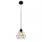 Pendul, Model Heidi, Negru, 1 X E27, 230V, IP20, Abajur, Metal, Elmark, 955HEIDI1/BL Pendul, Model Heidi, Negru, 1 X E27, 230V, IP20, Abajur, Metal, Elmark, 955HEIDI1/BL